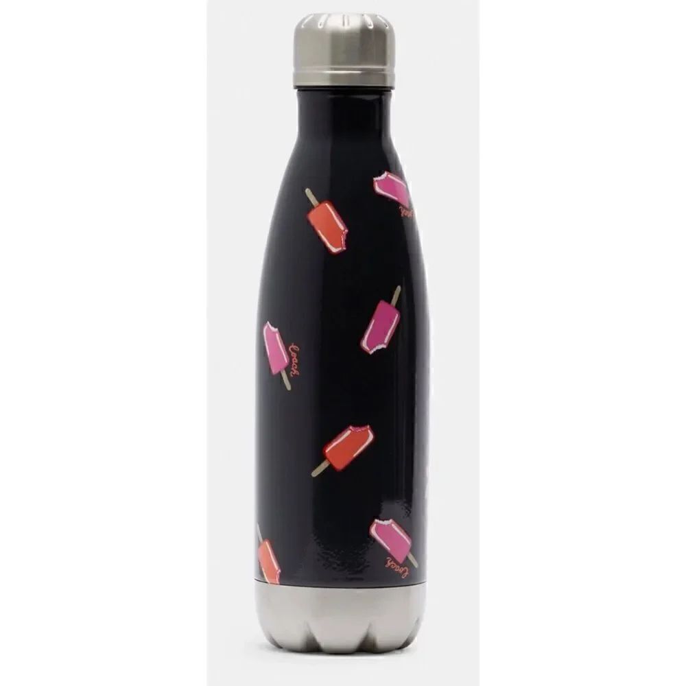 RARE-Coach Water Bottle With Popsicle Print 17 Oz NWT